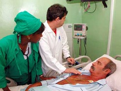 Members of the Cuban doctors brigade to Instruct Guatemalans